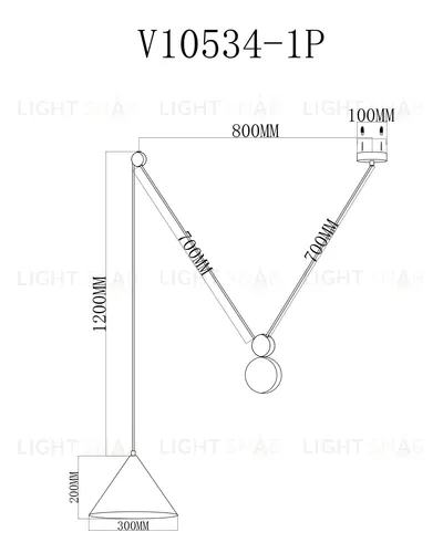 Светильник подвесной Moderli V10534-1P Plano УТ000035791