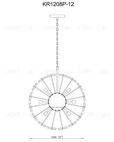 Люстра подвесная Moderli V10230-P12 Selectra УТ000034894