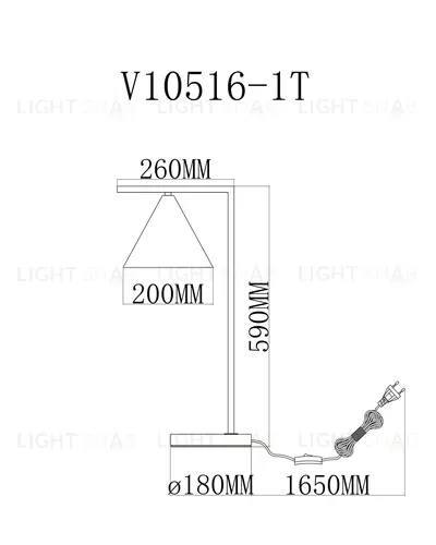 Настольная лампа Moderli V10516-1T Omaha УТ000035771