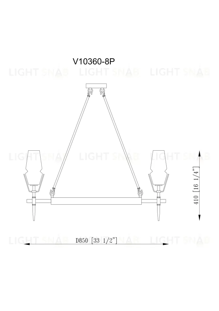 Люстра подвесная Moderli V10360-8P Stella УТ000034933