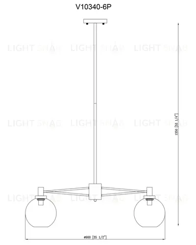 Люстра подвесная Moderli V10340-6P Bizet УТ000034924