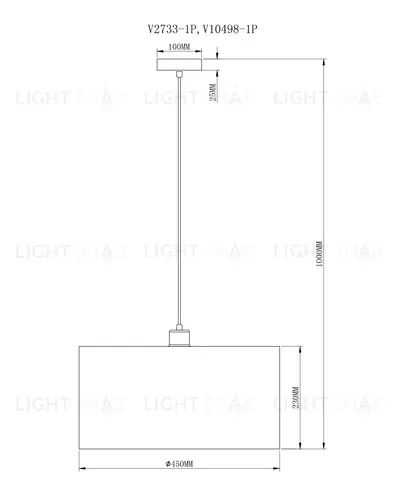 Светильник подвесной Moderli V10498-1P Room УТ000035399