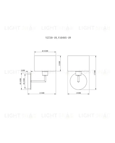 Бра Moderli V10495-1W Room УТ000035396