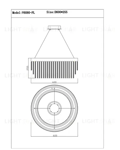 Люстра подвесная Moderli V6080-PL Briol УТ000034620