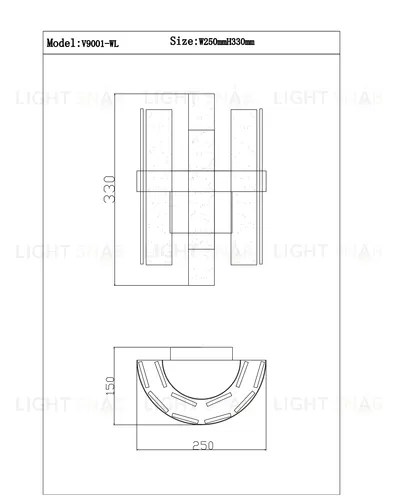 Бра Moderli V9001-WL Lima УТ000034675