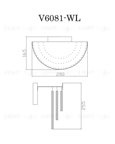 Бра Moderli V6081-WL Briol УТ000034621