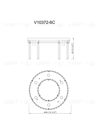 Светильник потолочный Moderli V10372-6C Avista УТ000034937