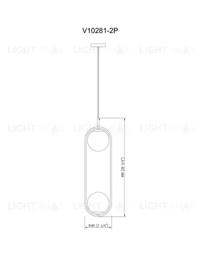 Светильник подвесной Moderli V10281-2P Lucia УТ000034911