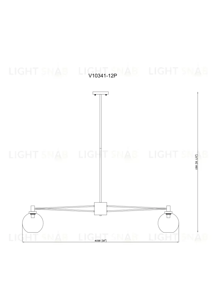 Люстра подвесная Moderli V10341-12P Bizet УТ000034925