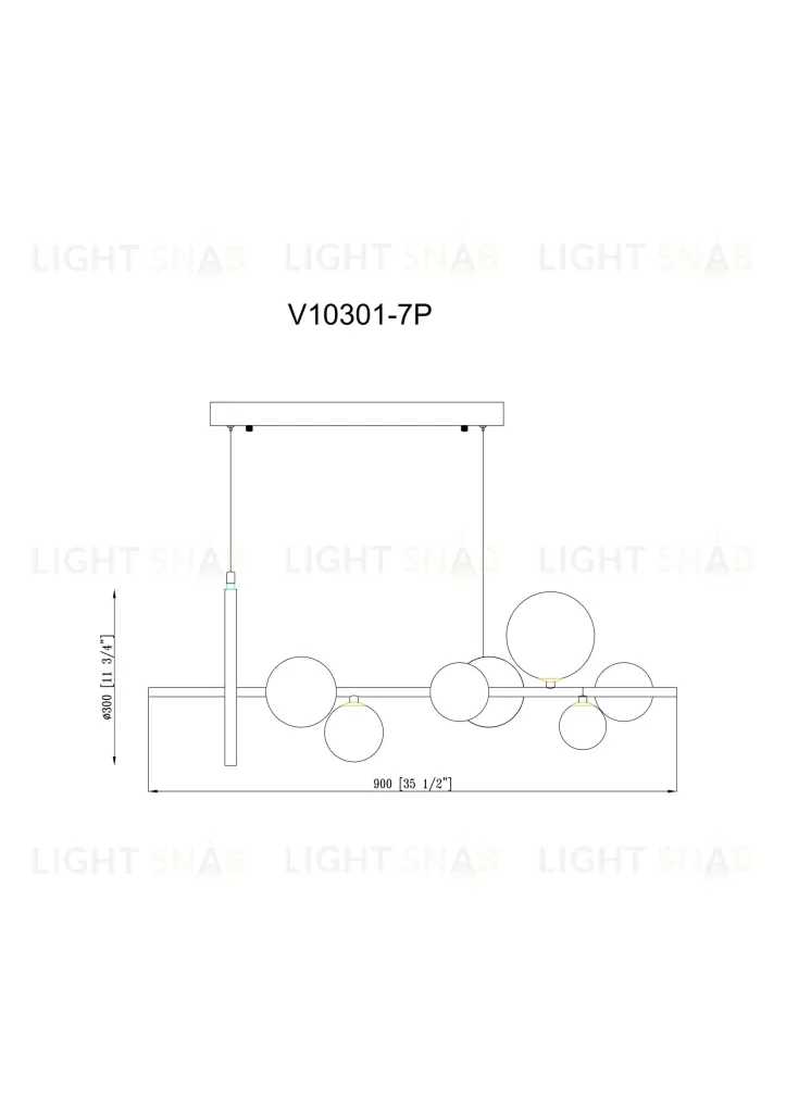 Люстра подвесная Moderli V10301-7P Dakisa УТ000034915