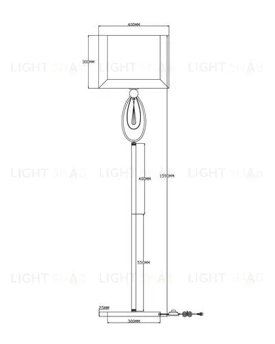 Торшер Moderli V2581-1F Dark 1*E27*60W УТ000021554