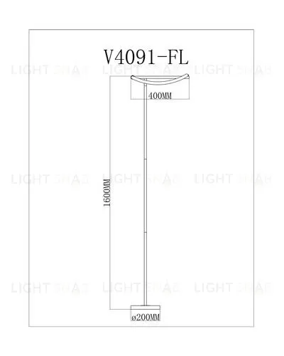 Светодиодный торшер Moderli V4091-FL True УТ000026050