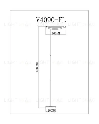 Светодиодный торшер Moderli V4090-FL True УТ000026049