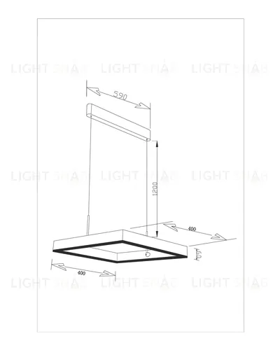 Светодиодный подвесной светильник Moderli V2450-PL Straight LED*32W УТ000017300