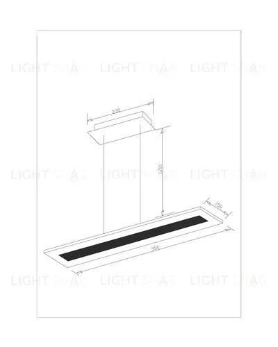 Светодиодный подвесной светильник Moderli V2441-PL Star LED*21W УТ000017299