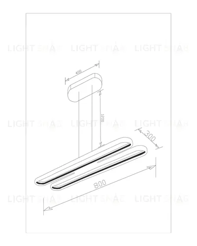 Светодиодный подвесной светильник Moderli V2421-PL Style LED*56W УТ000017295