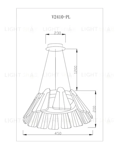 Светодиодная подвесная люстра Moderli V2410-PL Beauty LED*60W УТ000017293