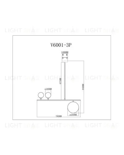 Подвесной светильник Moderli V6001-3P Sheman УТ000026083