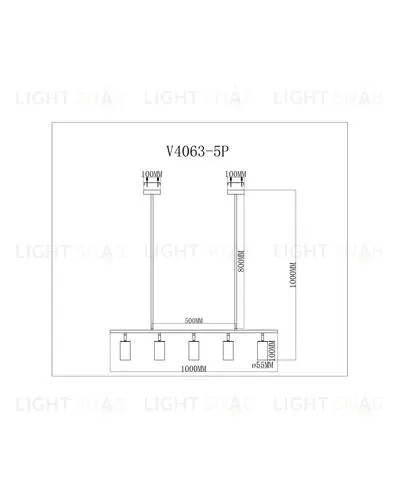 Подвесной светильник Moderli V4063-5P Section УТ000026036