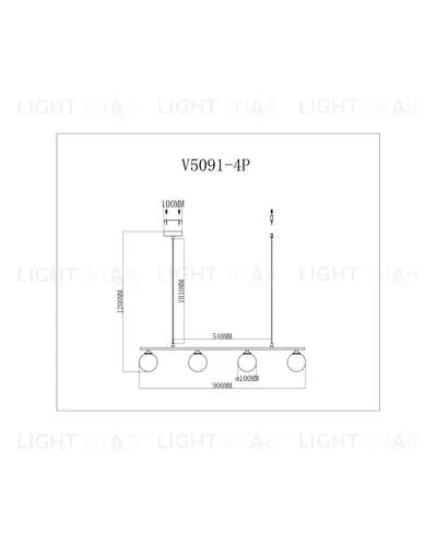 Подвесной светильник Moderli V5091-4P Lingdal УТ000026079