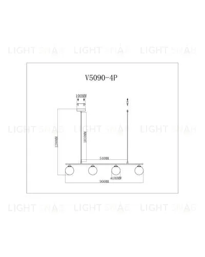 Подвесной светильник Moderli V5090-4P Lingdal УТ000026078