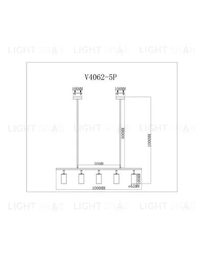 Подвесной светильник Moderli V4062-5P Section УТ000026035