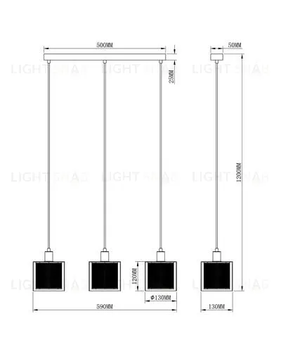 Подвесной светильник Moderli V2872-3P Suspent 3*E14*40W УТ000023976