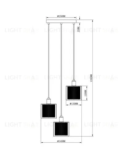 Подвесной светильник Moderli V2871-3P Suspent 3*E14*40W УТ000023975