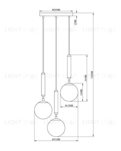 Подвесной светильник Moderli V2851-3P Host 3*E14*40W УТ000023972