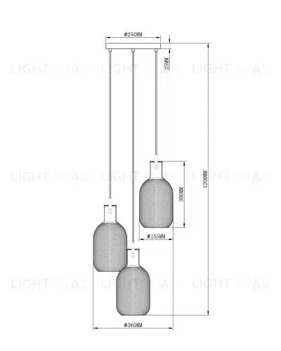 Подвесной светильник Moderli V2802-3P Adalina 3*GU10*50W УТ000023958