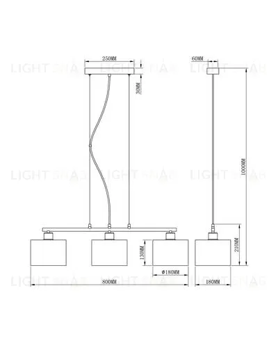 Подвесной светильник Moderli V2731-3P Room 3*E27*60W УТ000023941