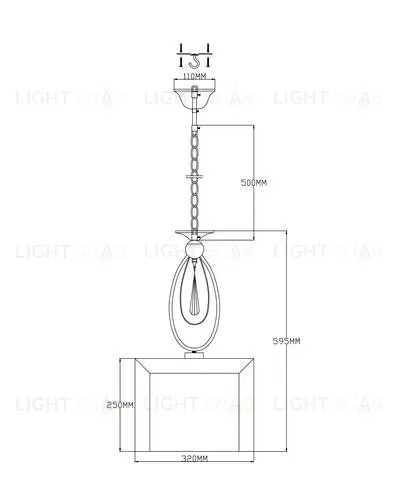 Подвесной светильник Moderli V2580-1P Dark 1*E14*60W УТ000021553