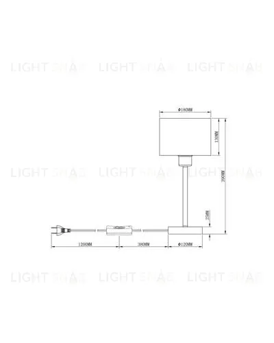 Настольная лампа Moderli V2732-1T Room 1*E27*60W УТ000023942