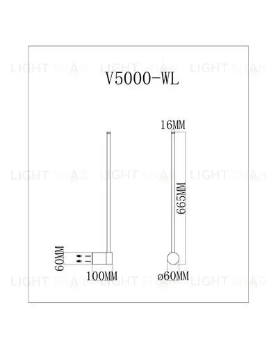 Настенный светодиодный светильник Moderli V5000-WL Ricco УТ000026051