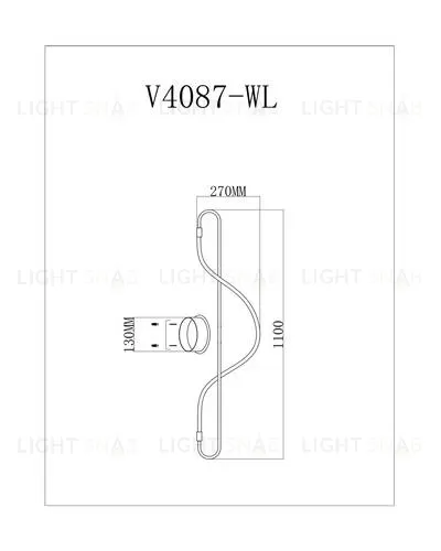 Настенный светодиодный светильник Moderli V4087-WL True УТ000026046