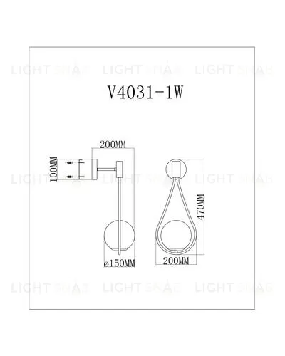 Настенный светильник Moderli V4031-1W Barocco УТ000026030