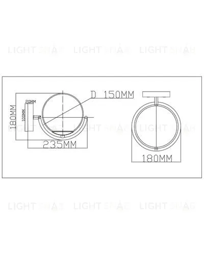 Настенный светильник Moderli V2901-1W Diana 1*E14*5W УТ000023986