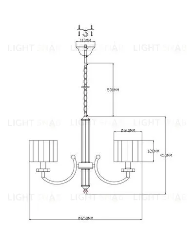 Люстра подвесная Moderli V2652-5P Claim 5*E14*60W УТ000021581