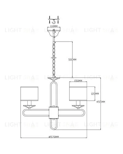 Люстра подвесная Moderli V2631-5P Celestia 5*E14*60W УТ000021573