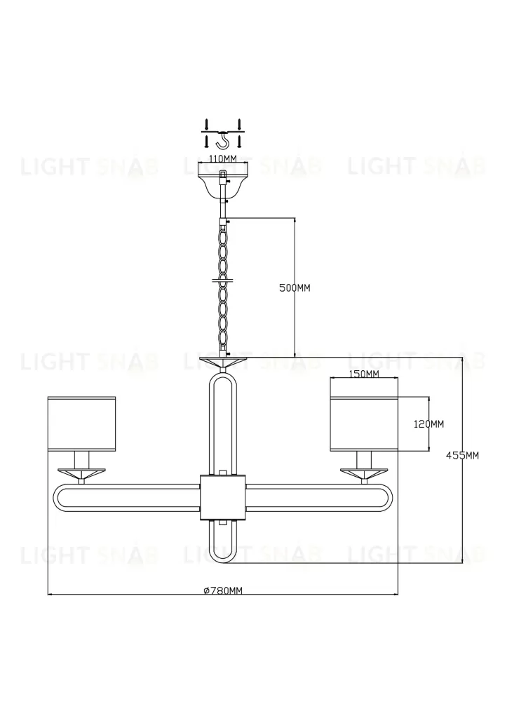 Люстра подвесная Moderli V2632-8P Celestia 8*E14*60W УТ000021574