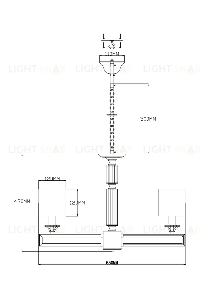 Люстра подвесная Moderli V2622-5P Katar 5*E14*60W УТ000021570