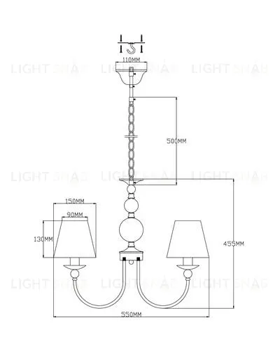 Люстра подвесная Moderli V2613-5P Feels 5*E14*60W УТ000021567