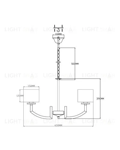 Люстра подвесная Moderli V2590-5P Saudy 5*E14*60W УТ000021559