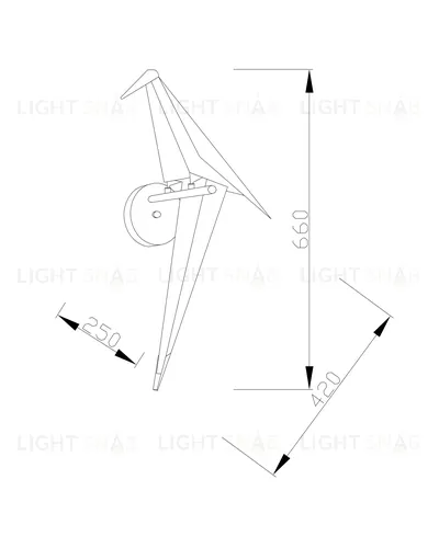 Бра светодиодное Moderli V3070-WL origami Birds 1*LED*6W УТ000024009