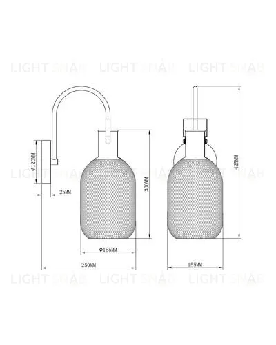 Бра Moderli V2800-1W Adalina 1*GU10*50W УТ000023956