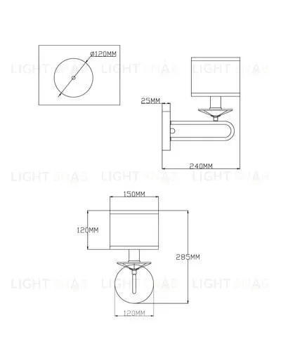 Бра Moderli V2630-1W Celestia 1*E14*60W УТ000021572