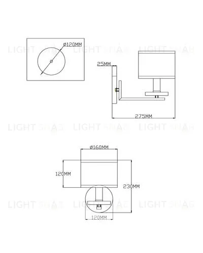 Бра Moderli V2640-1W Trio 1*E14*60W УТ000021575