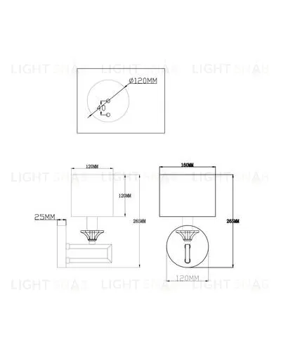 Бра Moderli V2620-1W Katar 1*E14*60W УТ000021568