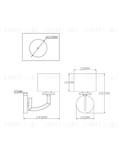 Бра Moderli V2591-1W Saudy 1*E14*60W УТ000021560