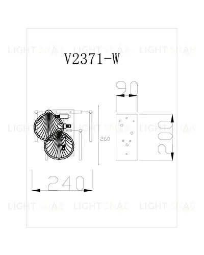 Хрустальный настенный светильник Moderli V2371-W Tears 1*E14*60W УТ000017286